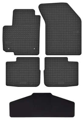 Image de Tapis de sol caoutchouc tunnel noir pour Fiat Sedici 2006-2014 5 pièces