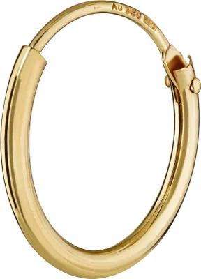 Produktbild von Einzel 750 Gelb Gold Gestempelt Creole Ohrring Ohrhänger Ohrstecker 13mm 1756
