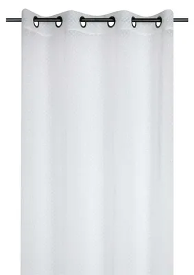 Obrázek produktu pro Bílá, průhledná záclona, 135 x 260 cm