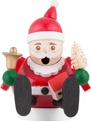 Productafbeelding van Miniatuur zittende kerstman (9 cm), rookman van Richard Glässer