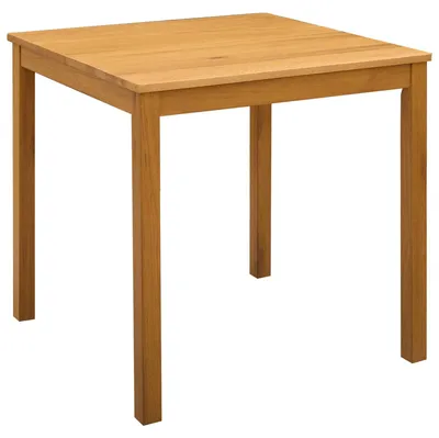 Image de vidaXL Table à manger 75 x 75 x 75,5 cm en bois massif de chêne naturel, carrée