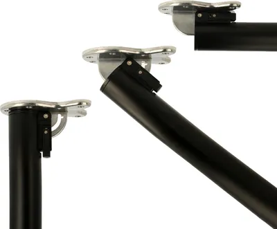 Produktbild von Abklappbares Tischbein 870mm Schwarz d: 50mm Möbelfuß Tischfuß aus Metall