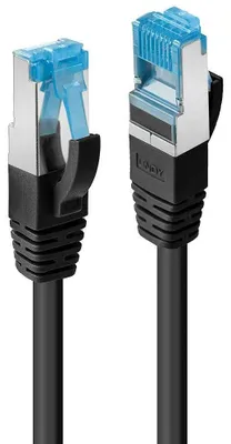 Produktbild von LINDY Patchkabel Cat6A S/FTP PIMF TPE schwarz 7.50m