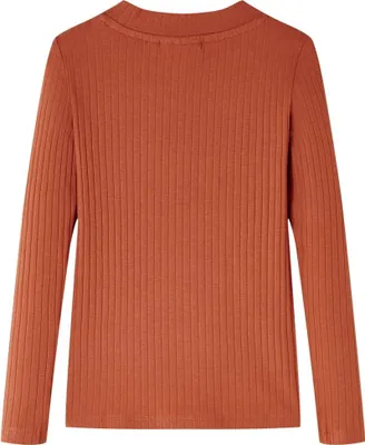 Produktbild von vidaXL Kinder-Langarmshirt Cognac 104