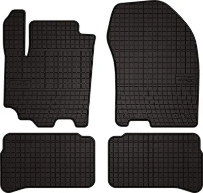 Produktbild von Gummifußmatten passend für Suzuki Vitara II FL (SUV, Bj. 2018-) –  schwarz, passgenau, mit Befestigungen set 4 Stk. - Gummi-Automatten