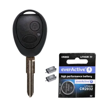 Produktbild von Repair Reparatur Satz Gehäuse Funkschlüssel Fernbedienung Autoschlüssel 2X Mikrotaster 1x CR2032 Batterie kompatibel mit Land Rover/Rover/MG