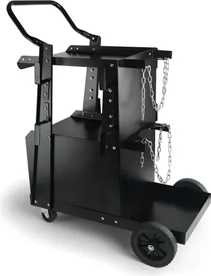 Produktbild von 2-lagiger Schweißtisch – Schweißerwagen mit 2 Gasflaschenhaltern – Max. 120 kg – Laskar
