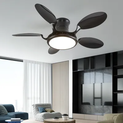 Produktbild von SX028-122 Deckenventilator mit LED Beleuchtung mit Fernbedienung Lichtfarbe/Helligkeit einstellbar 6 Geschwindigkeiten, timer 2 Stunden Sommer-, und Wintermodus 54 W