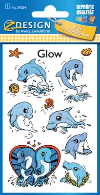 Obrázok produktu pre Kreatívny Glow Nálepka Delfíny