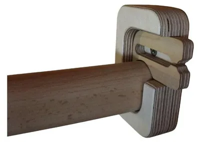 Imagen del producto de BearOnBar barra de dominadas con bloqueo hasta 145 cm, resistente, fácil de montar en marco de puerta, para entrenamiento de torso y brazos