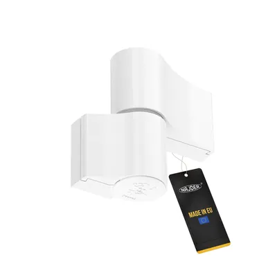 Produktbild von NAJDER Aluminium-Türscharnier - Jocker Typ - Aufschraubband - Doppelscharnier - Scharnier - für Türen - 1 Stück -Montageabstand 67mm - Weiß RAL 9016