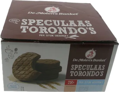Immagine prodotto di De Molen's Banket Spekulatius-Marzipan Tortine integrali Speculaas Torondo's 28 pezzi.