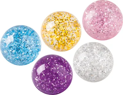 Produktbild von 15X BRUNNEN 103668306 Gummiball Flummi Glitter