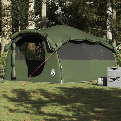 Produktbild von Tunnel-Familienzelt 6 Personen Olivgrün Wasserdicht, Campingzelte DesignMöbel