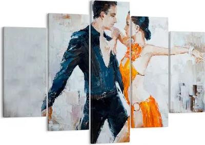 Produktbild von Bild auf Leinwand - Leinwandbild - tanzen sie - 150x100cm - Wand Bild - Wanddeko - Wandbilder - Leinwanddruck - Bilder - Kunstdruck - Wanddekoration - Leinwand bilder - Wandkunst - EA150x100-3772
