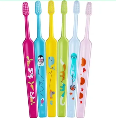 Produktbild von Weiche Mini-Zahnbürste für Kinder 0-3 Mini x-soft TePe 1 Stück