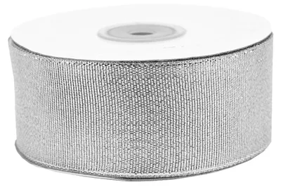 Produktbild von Glitzerband 38mm x 32m Rolle Silber