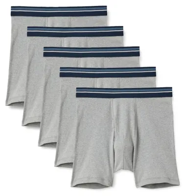 Produktbild von A. Essentials Herren Atmungsaktive Boxershorts aus Baumwolle, ohne Etikett, 5er-