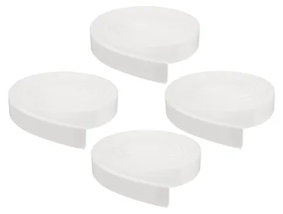 Schaumisolierband 30 mm x 10 mm, 4 Rollen, selbstklebend, weiß