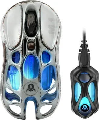 Image de Souris de jeu GravaStar Mercury M1 Pro, souris avec récepteur 4K, 26 000 DPI, design creusé léger de 88 g, 5 boutons programmables