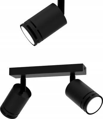Obrázek produktu pro Černé Pohyblivé Stropní Svítidlo Led Gu10 Spot S Nasměrovatelným Světlem