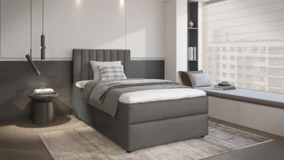 Obrázek produktu pro Americká jednolůžková postel 80x200 KAIVA 2 - šedá