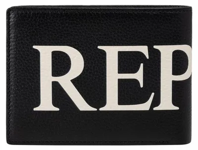 Image de REPLAY Cuir étui pour carte de crédit Card Case Black noir