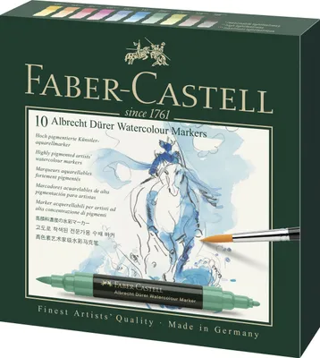 Produktbild von FABER-CASTELL Aquarellmarker Albrecht Dürer 10er Etui