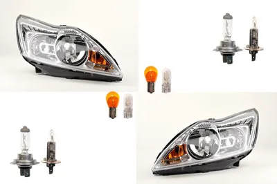 Immagine prodotto di Johns, faro alogeno anteriore adatto a Ford Focus 05 08-11 Set di lampadine L R