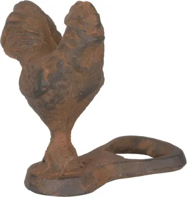 Image de Décapsuleur GALLO style shabby chic marron, 7 x 8 x 8 cm, de Clayre & Eef