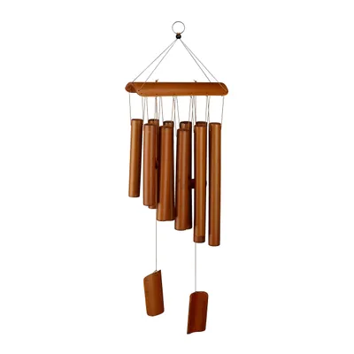 Produktbild von Bambus Windspiel, angenehmer Klang, Balkon & Garten, Klangspiel zum Aufhängen
