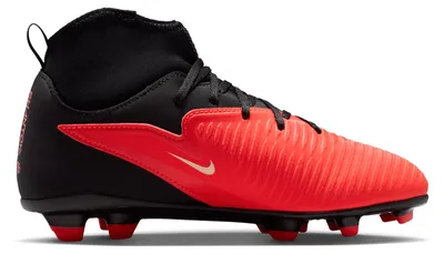 Produktbild von Nike Jr. Phantom 6 High Club Kinder Fußballschuh FG/MG Bright Crimson/Schwarz Bright Crimson/Schwarz 38.5