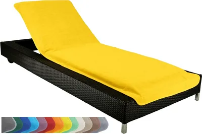 Obrázek produktu pro Ochranný potah na lehátko nebo plážové křeslo, ručník, 100% bavlna, cca 75 x 200 cm