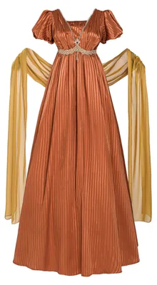 Produktbild von Vintage Stil Empire Taille Kleid mit Schal