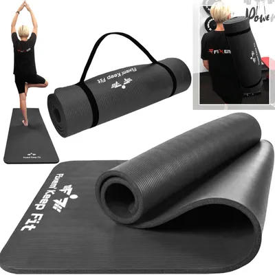 Produktbild von Yogamatte 1,5 cm Schwarz 190 x 63 cm
