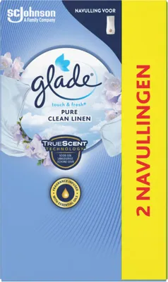 Produktbild von Glade - Touch & Fresh Nachfüller - Pure Clean Linen - 2 × 10 ml - 1 Stück