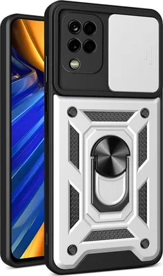 Produktbild von Hülle für Samsung Galaxy A06 4G Magnetische Ring Ständer Halter Dia Kameraschutz TPU Bumper Silikon Schutzhülle Silber