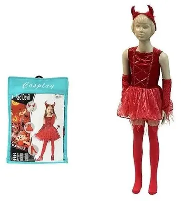Image de Costume de carnaval de diablotine, taille 100-110 cm - ADAR