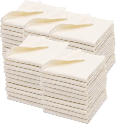 Produktbild von 50er Set Maschinenputztücher 80% Baumwolle, 20% Polyester, Weiß