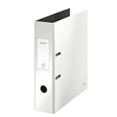 Obrázek produktu pro Leitz 180° WOW Lever Arch File - pearl white, A4, Karton, Bílá, 600 listy, 8 cm, 80 mm