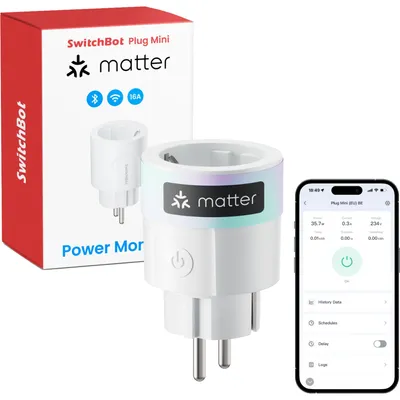 Immagine prodotto di Prese elettrica intelligente Switchbot Plug Mini, modello EU.