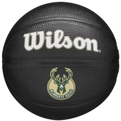 Produktbild von Wilson - "Team Tribute" Minibasketball für Kinder, Milwaukee Bucks PP9443 (3) (Schwarz)