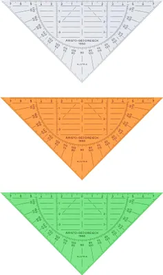Produktbild von Aristo Geodreieck 16 cm transparent, biegsam, ohne Facette