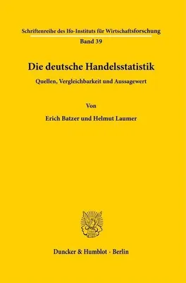 Immagine prodotto di Die deutsche Handelsstatistik.