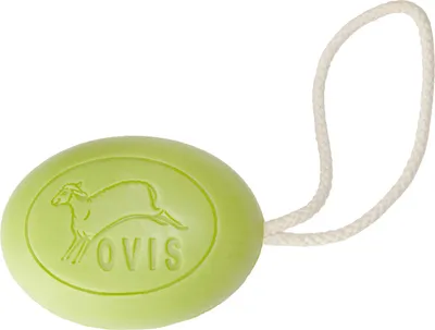 Produktbild von Ovis Schafmilchseife Eisenkraut mit Kordel, 100% Bio, für die tägliche Dusche, oval, 200 g