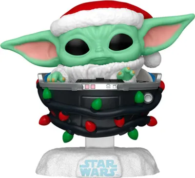 Obrázek produktu pro Funko POP! Star Wars Grogu se santovskou čepicí v kočárku 746 figurka