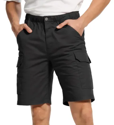 Zdjęcie produktu dla Męskie Spodenki Cargo Robocze Premium Casual Stylowe Letnie Czarne L