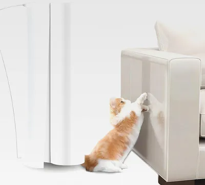 Produktbild von Kratzschutz Sofa Katze 20 * 500 cm Kratzfolie Katzen Selbstklebend Transparent Anti Kratz Folie für Katzen Couch Tape Möbelschutz Katzen Kratzschutz Folie für Möbel Couch Sofa Tür Wand