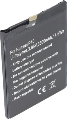 Zdjęcie produktu dla Bateria pasująca do Huawei P40, litowo-polimerowa, 3,85 V, 3800 mAh, 14,6 Wh, wbudowana, bez narzędzi