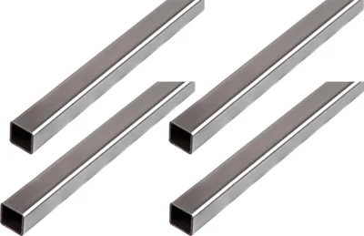 Produktbild von Alberts 4 x Vierkantrohr, Stahl roh, 12 x 12 x 1 mm, Länge 2 m